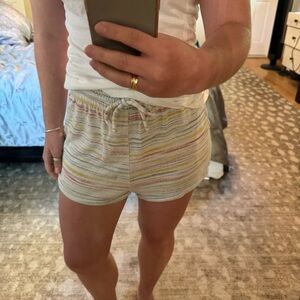 Striped Multicolor Women's Lounge Shorts